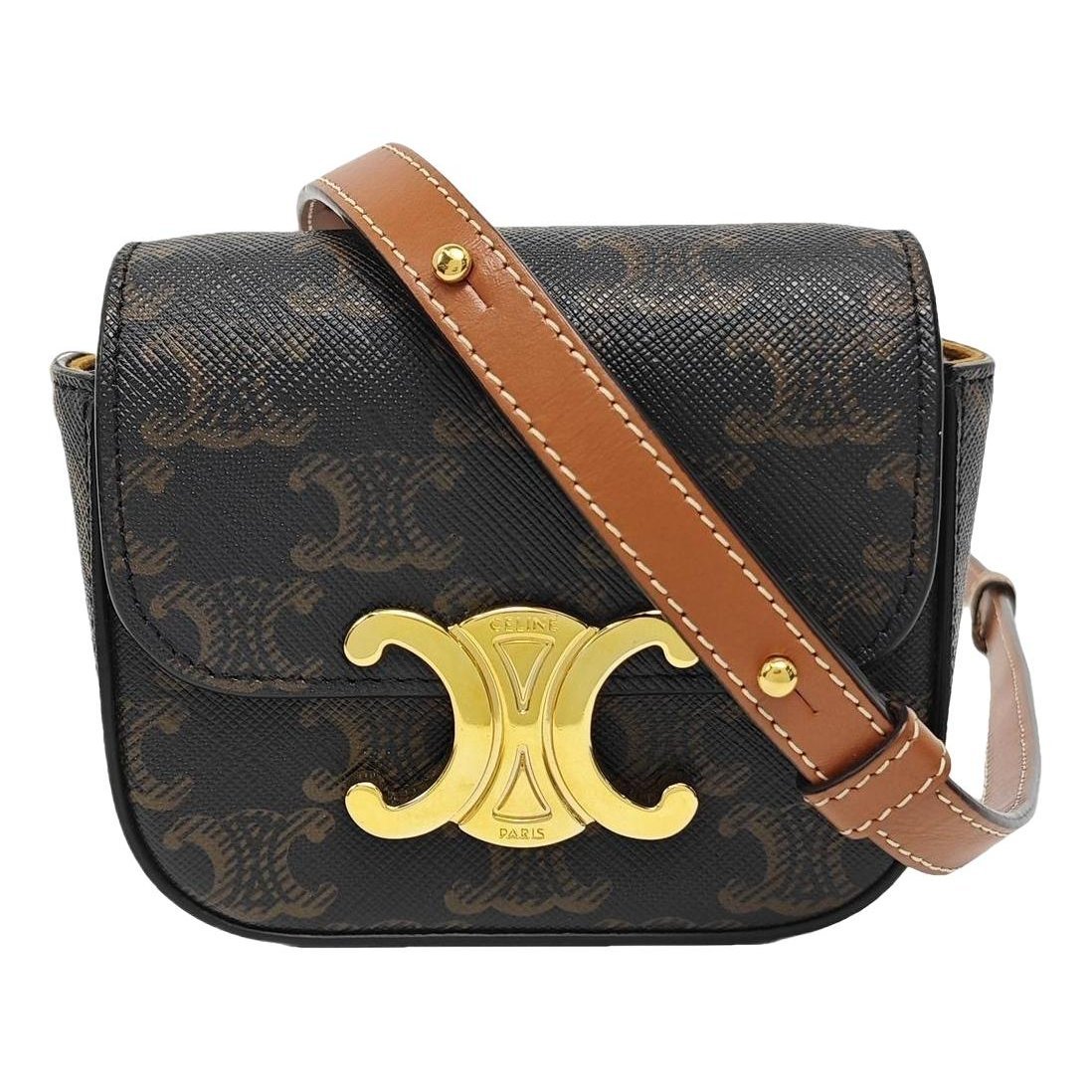 Triomphe leather handbag
