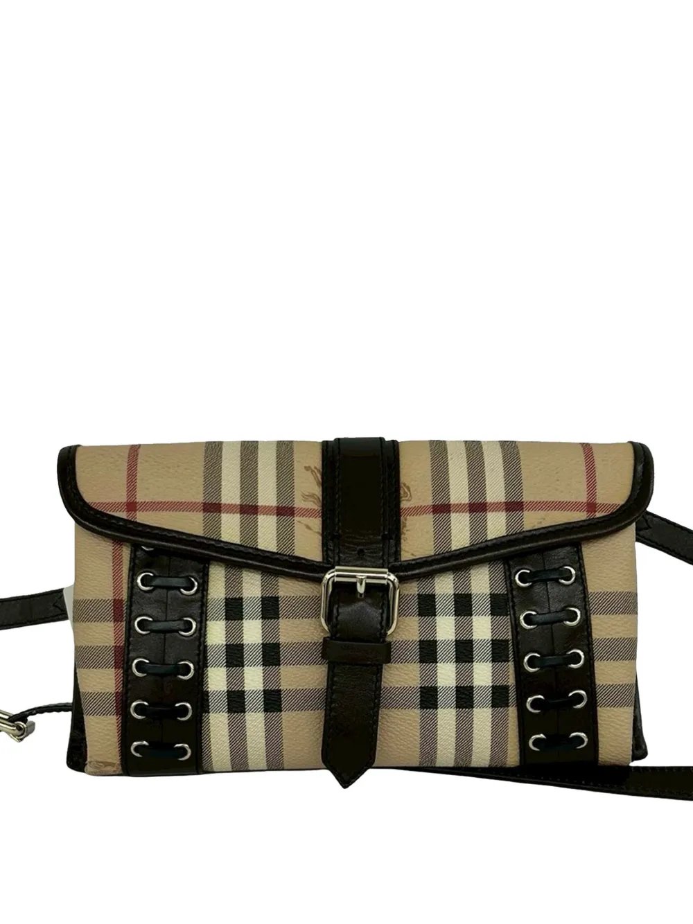 Burberry 2000-2017 Haymarket Check Coated Canvas crossbody bag