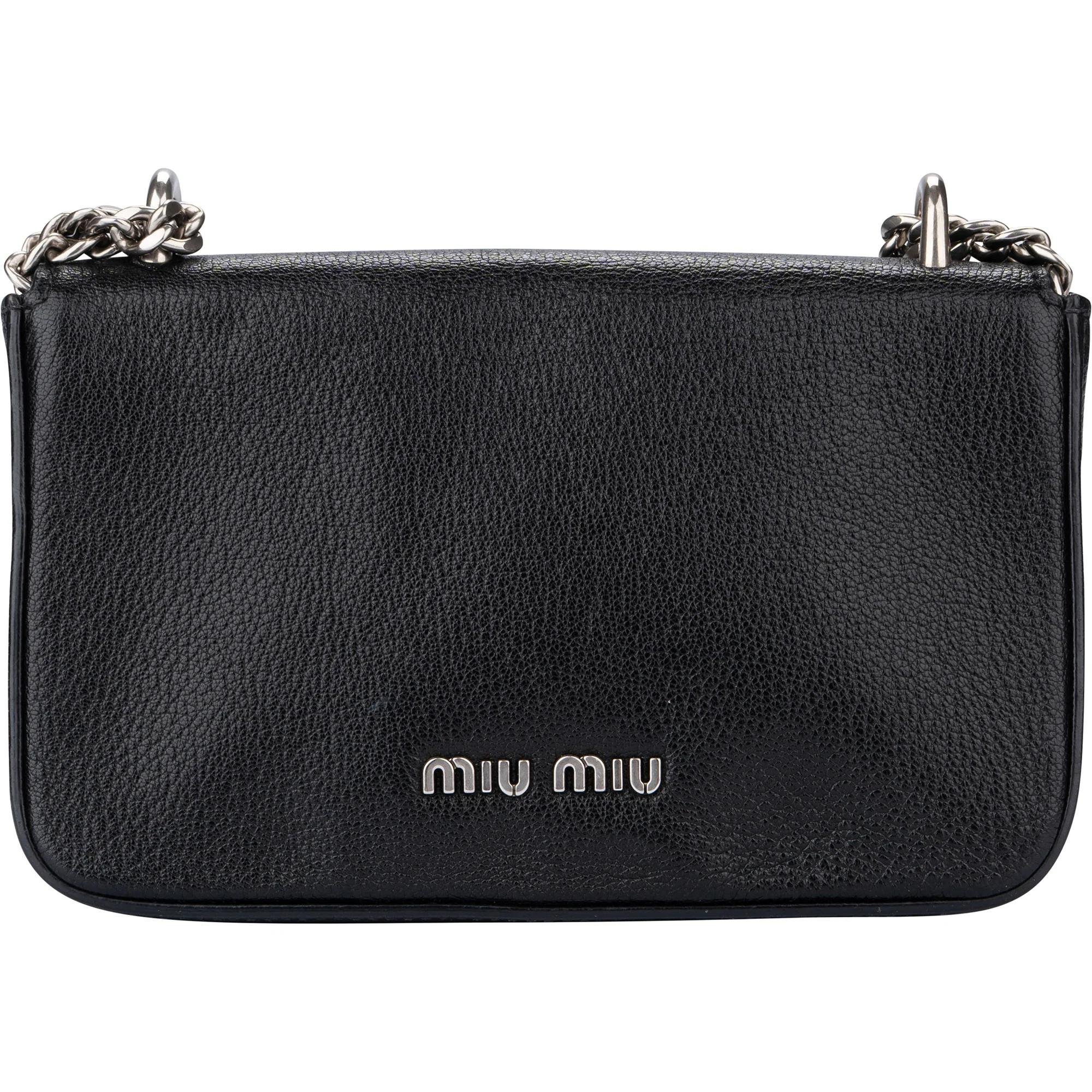 Madras leather crossbody bag