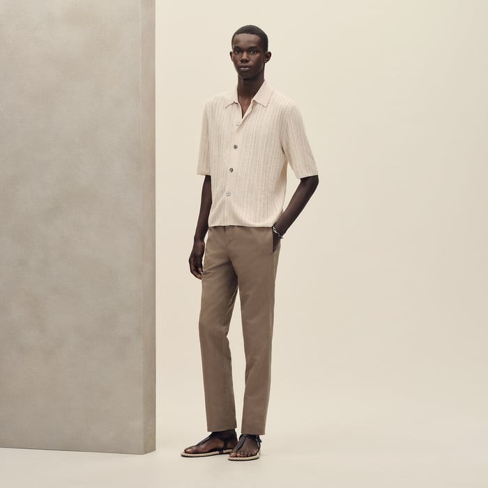 Ficelle Short-sleeve Straight Cut Shirt