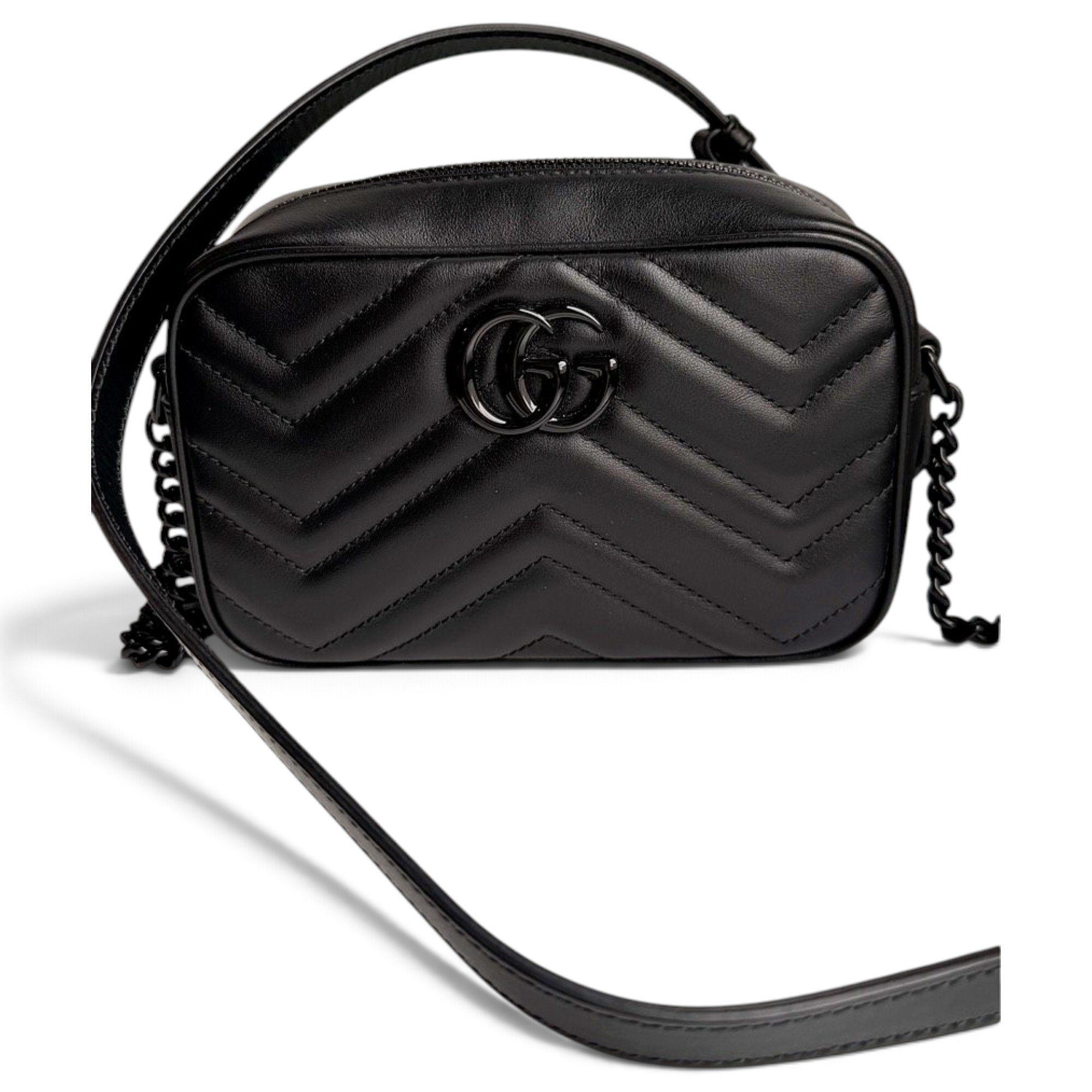 GG Marmont Zip leather crossbody bag
