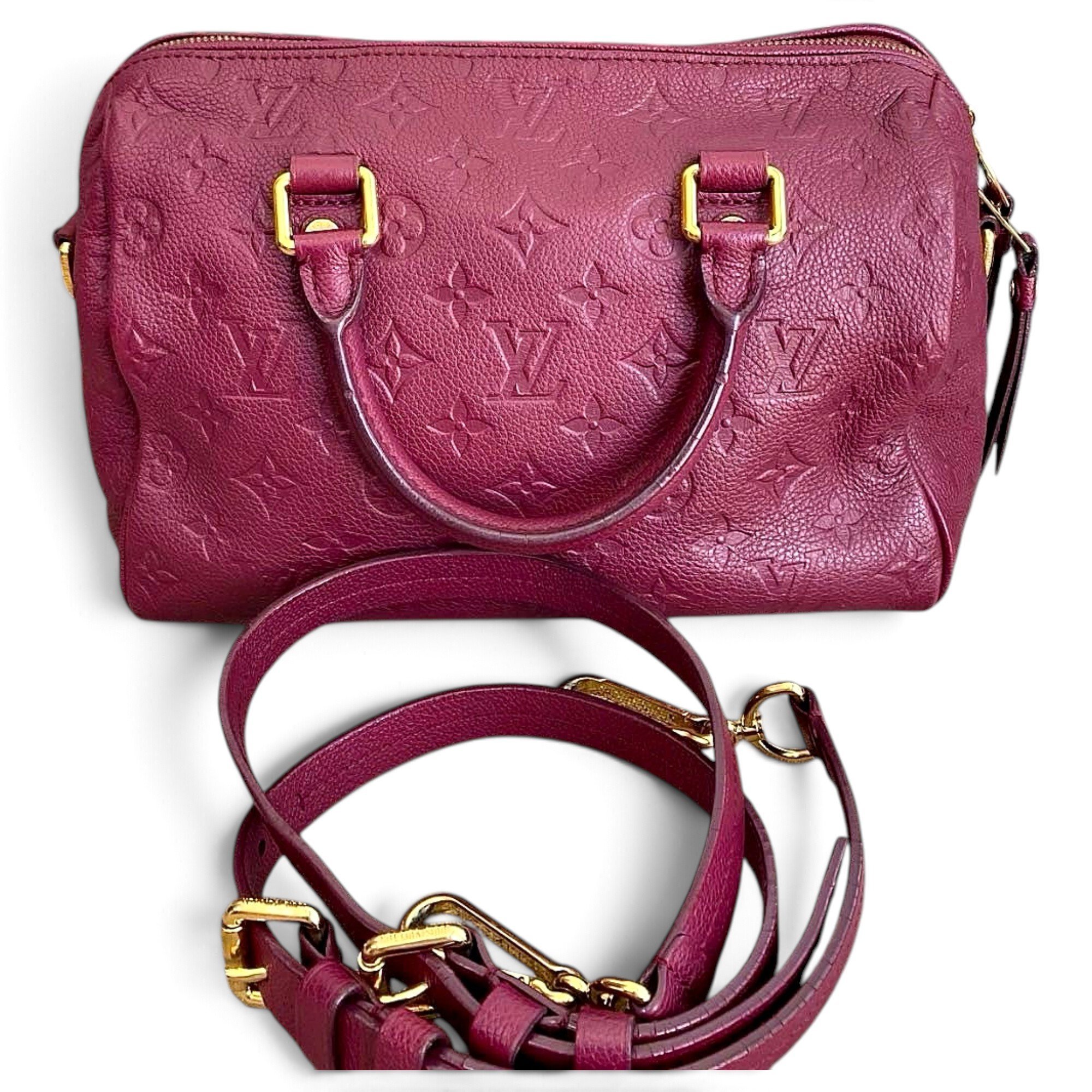 Speedy leather handbag