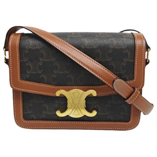 Triomphe leather handbag