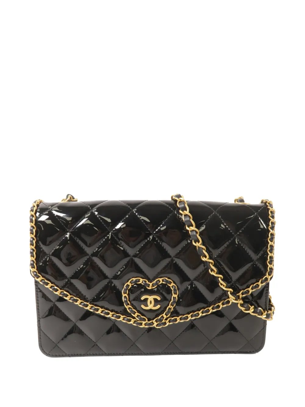 CC heart shoulder bag