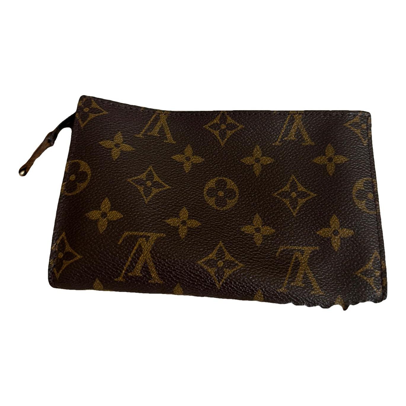 Leather clutch bag