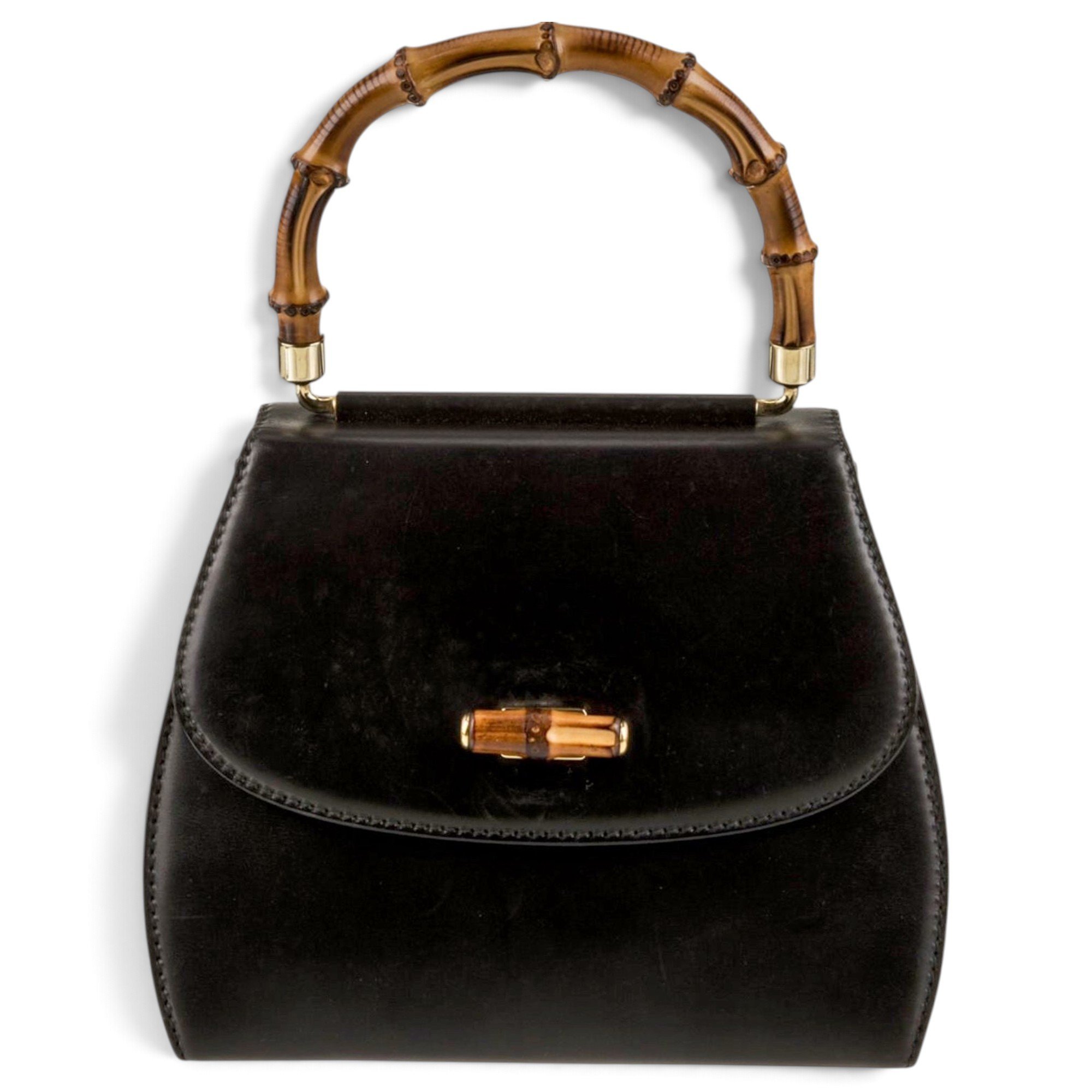 Bamboo leather handbag
