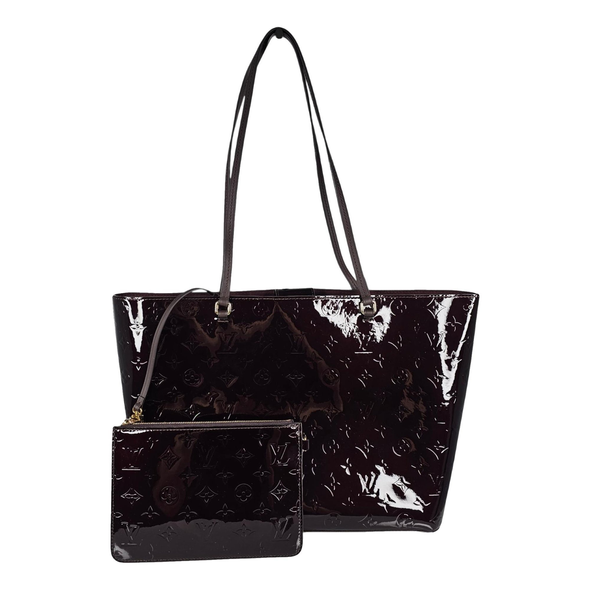 Long Beach patent leather tote