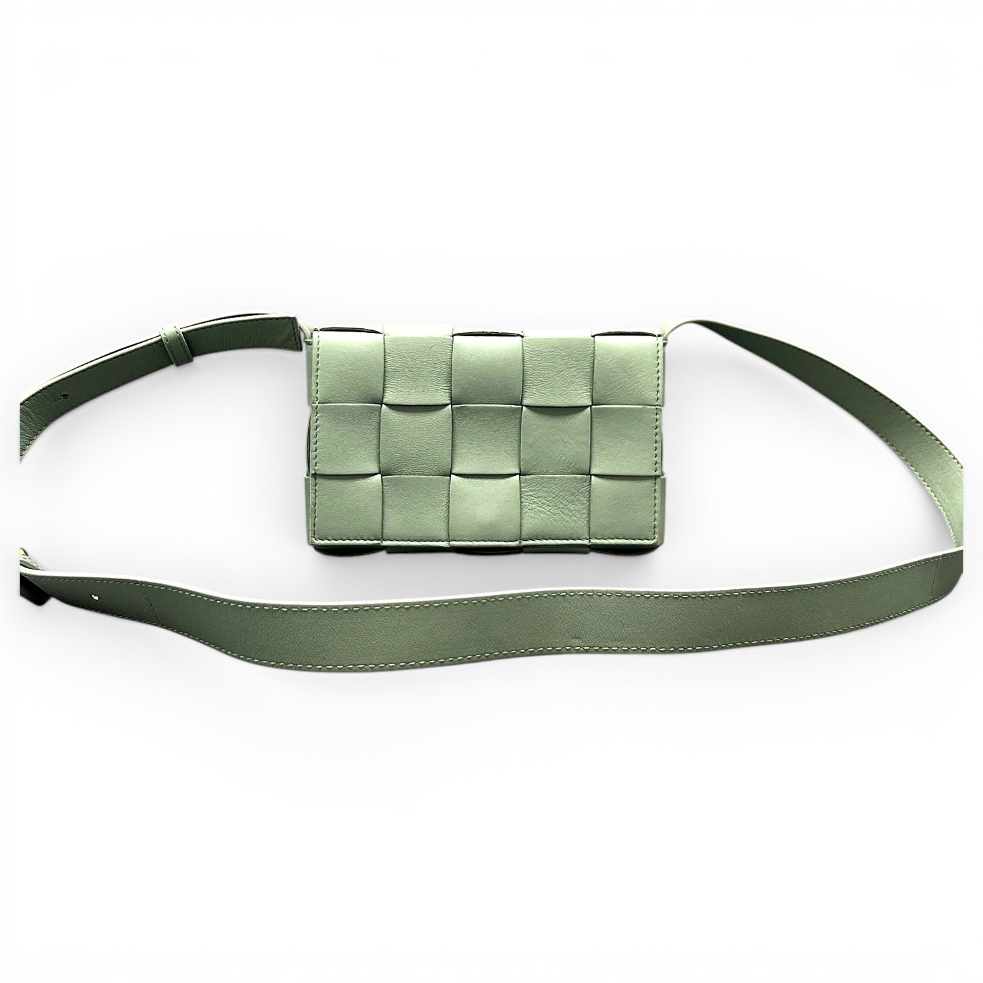 Cassette leather handbag