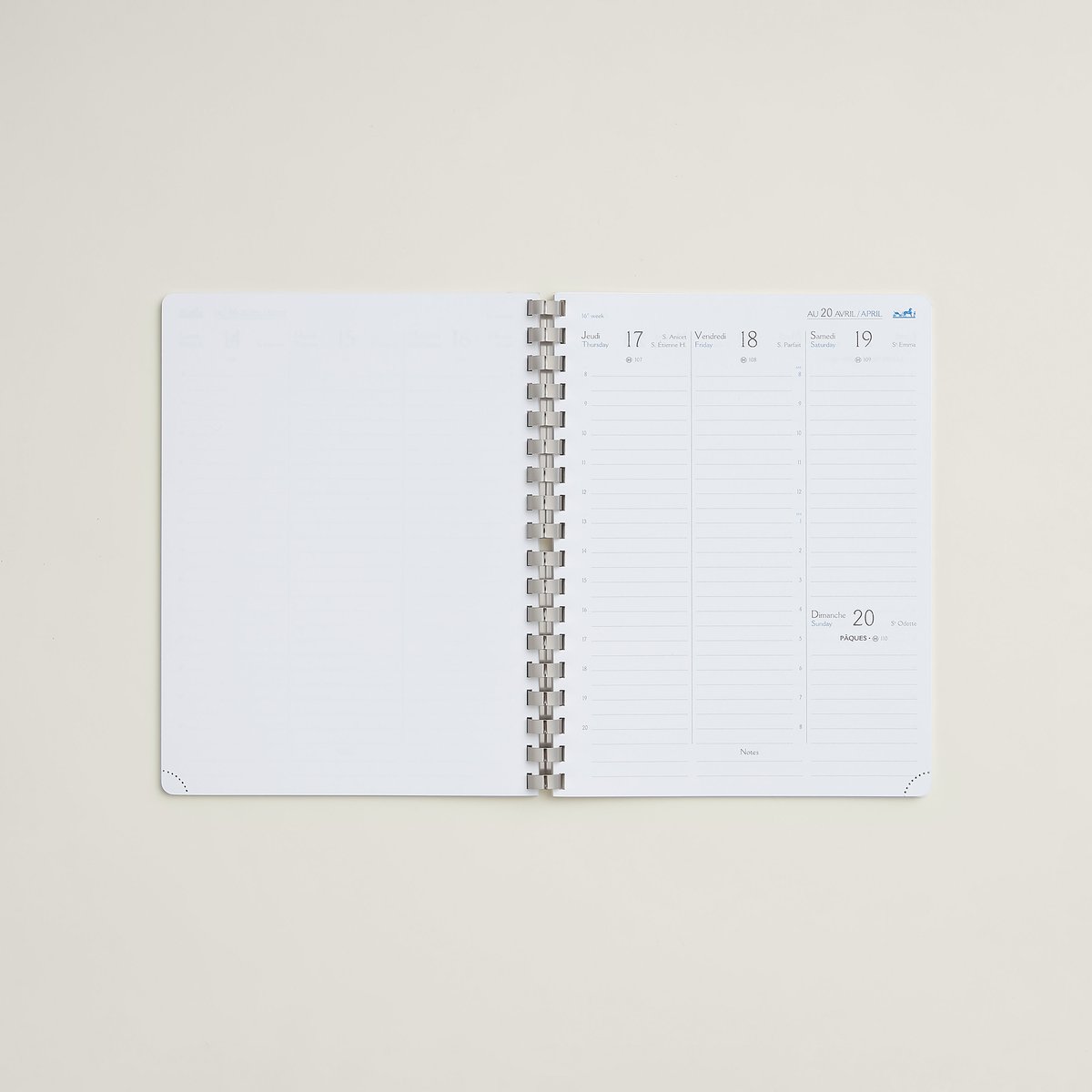 Neutre Semainier Semestrial Agenda Refill 2025