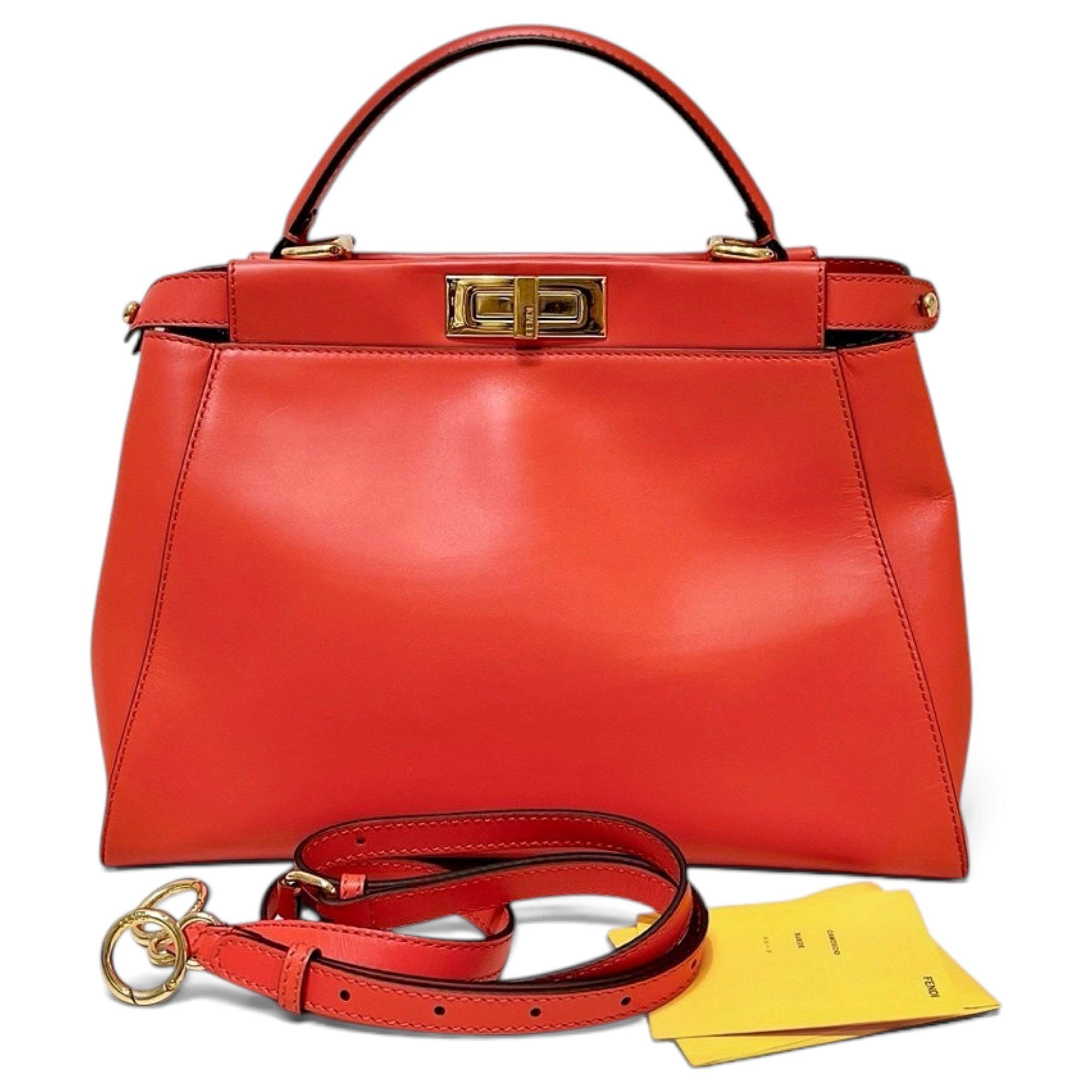 Peekaboo leather handbag