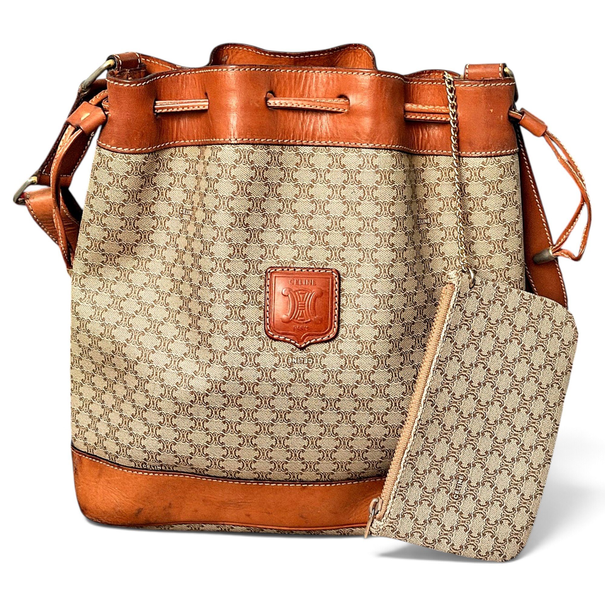 SAC SEAU leather crossbody bag