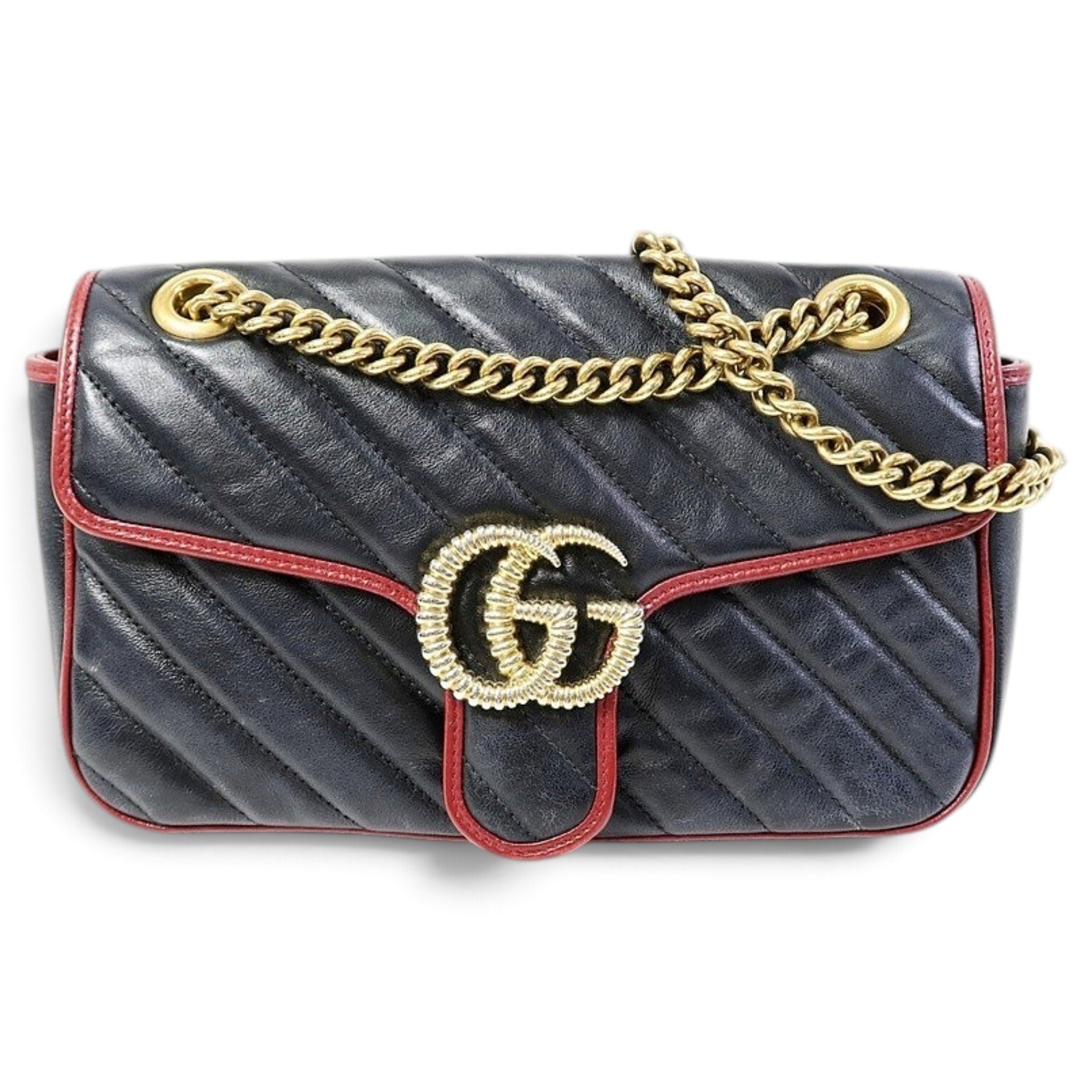 GG Marmont Flap leather handbag