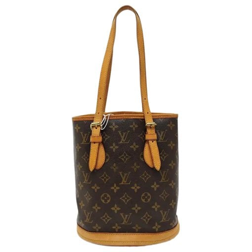 Bucket leather handbag