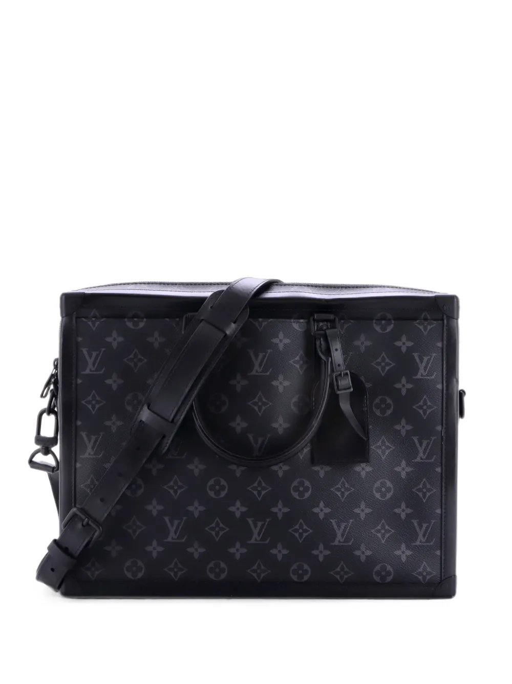 Soft Trunk Briefcase Monogram Eclipse Canvas business bag