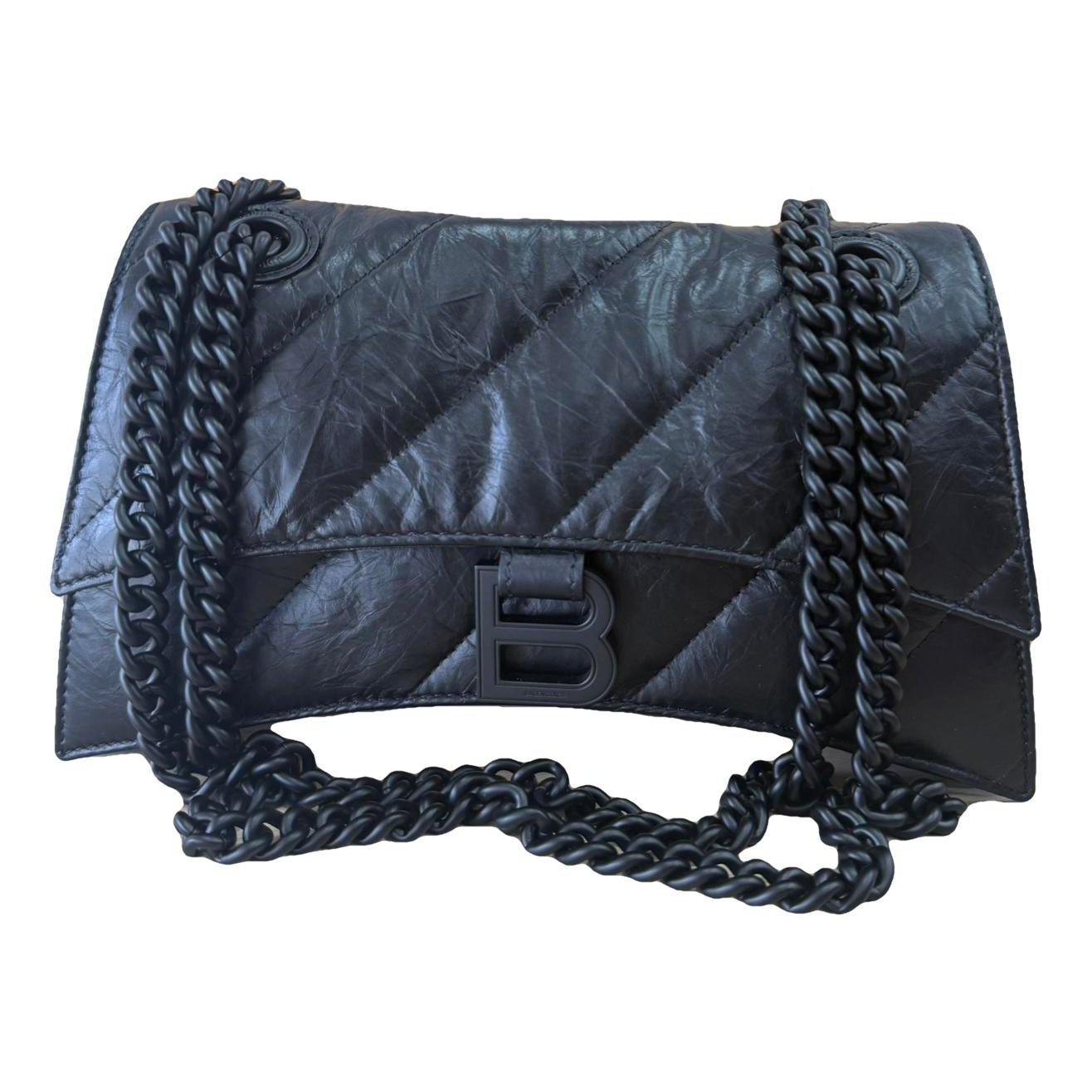 Crush leather crossbody bag