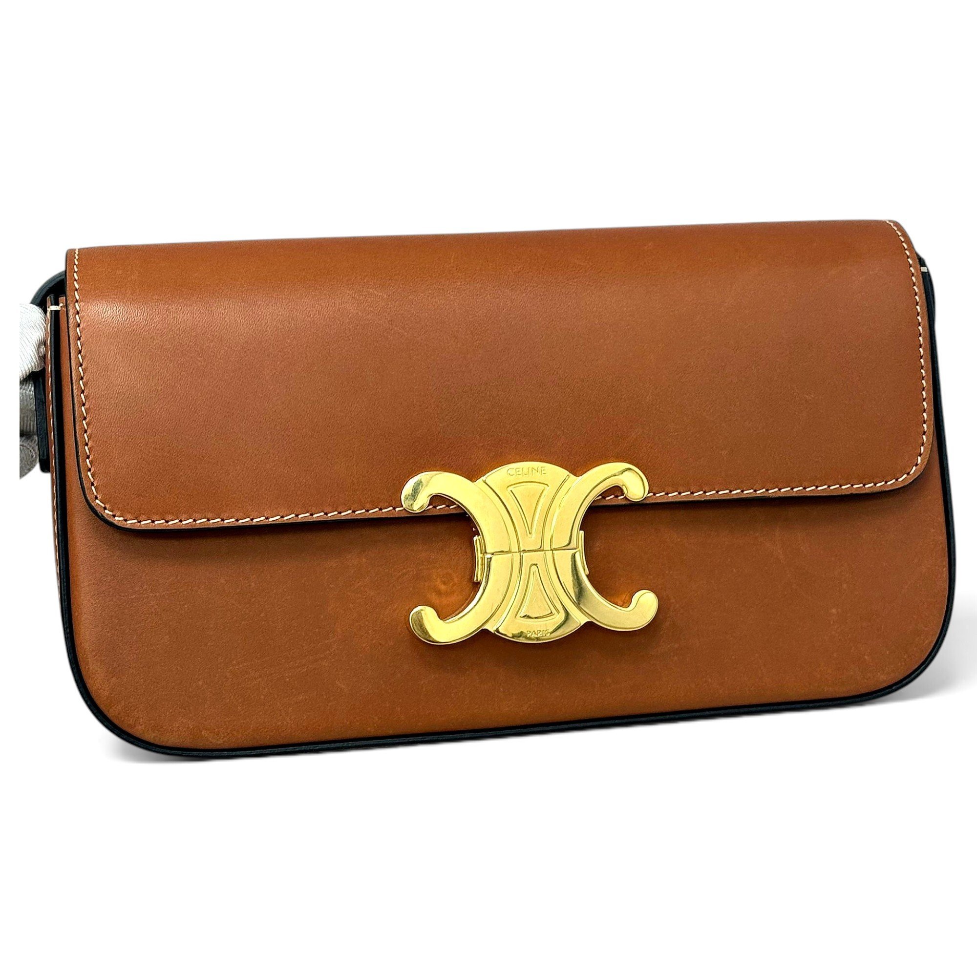Triomphe Long leather handbag
