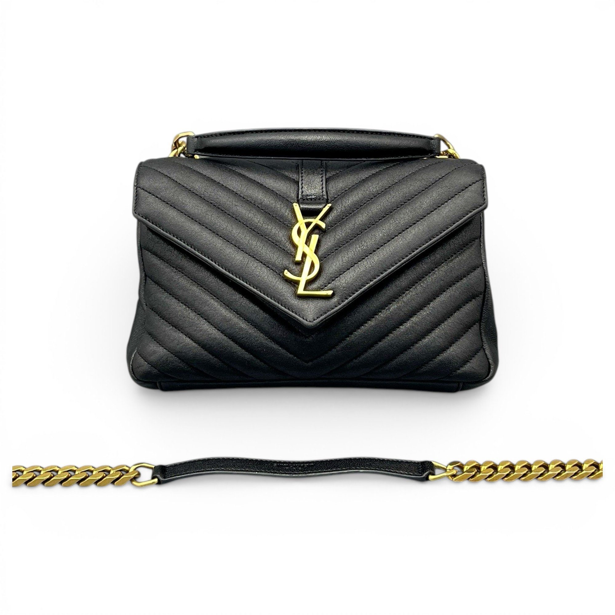 Collége monogramme leather handbag