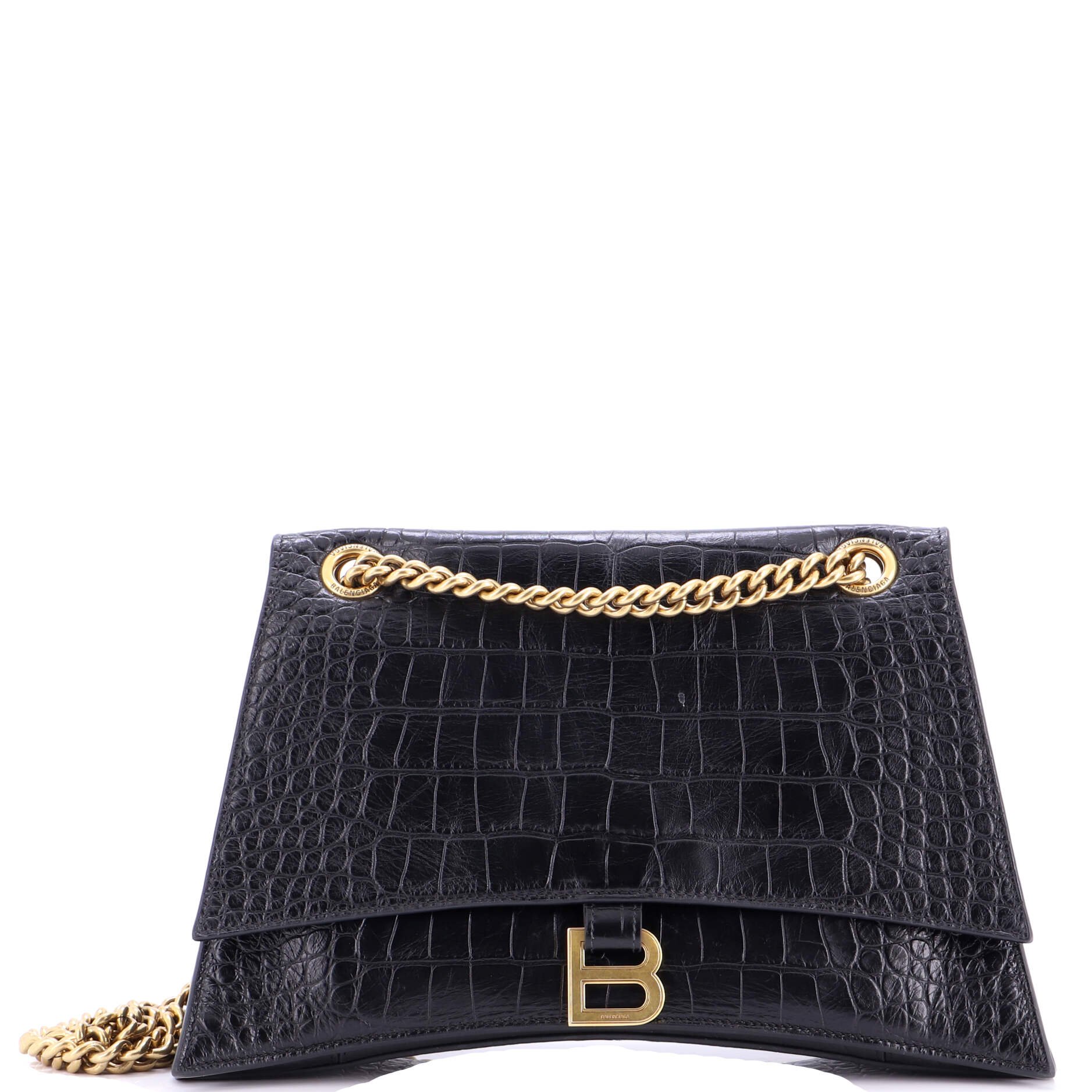 Balenciaga Crush Chain Flap Bag Leather Medium