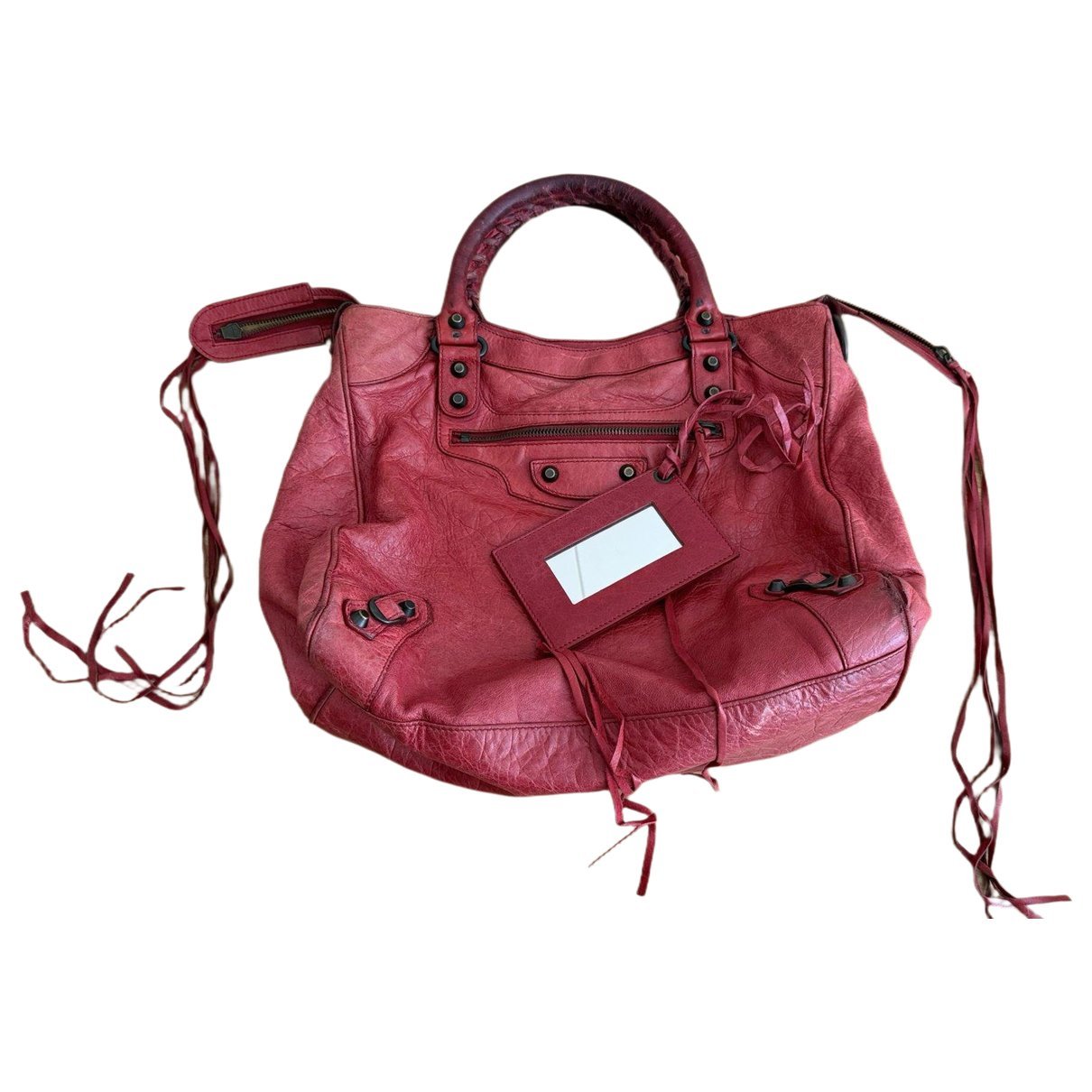 Town pony-style calfskin handbag