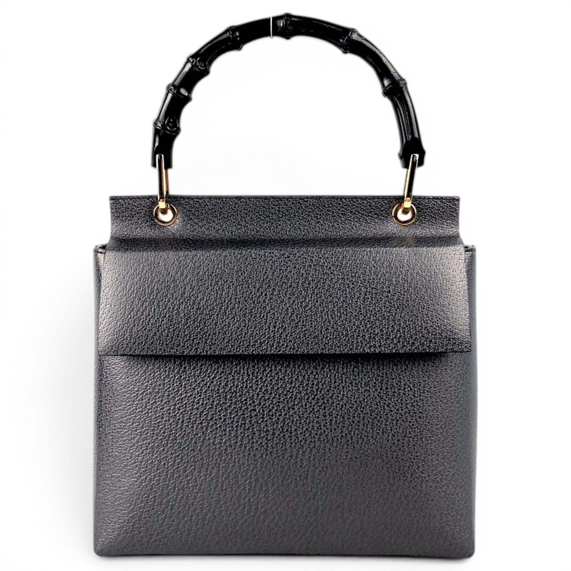 Bamboo leather handbag