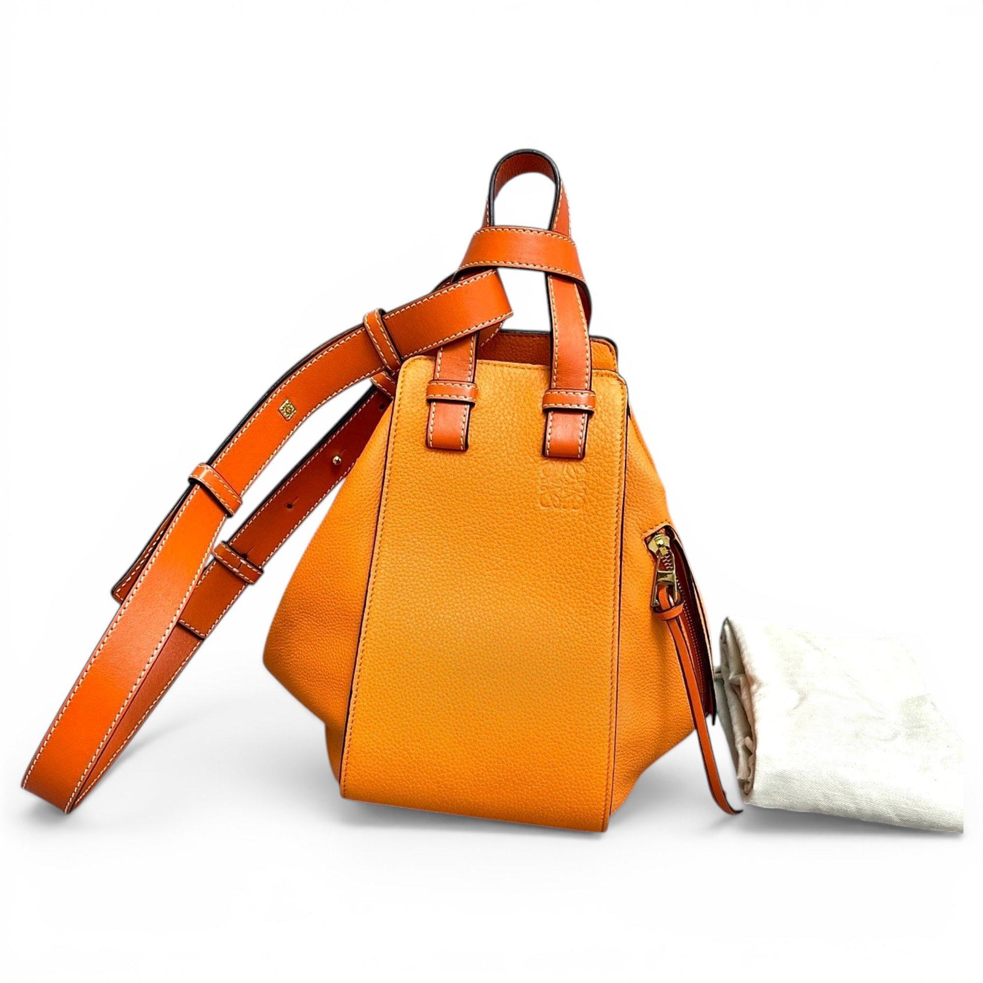 Hammock leather handbag