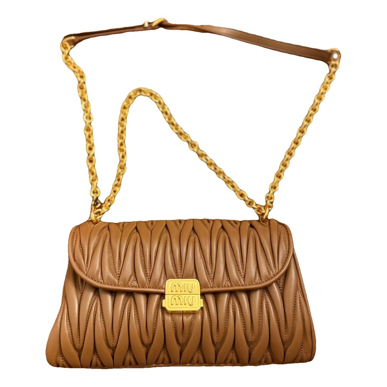 Miu Wander leather handbag