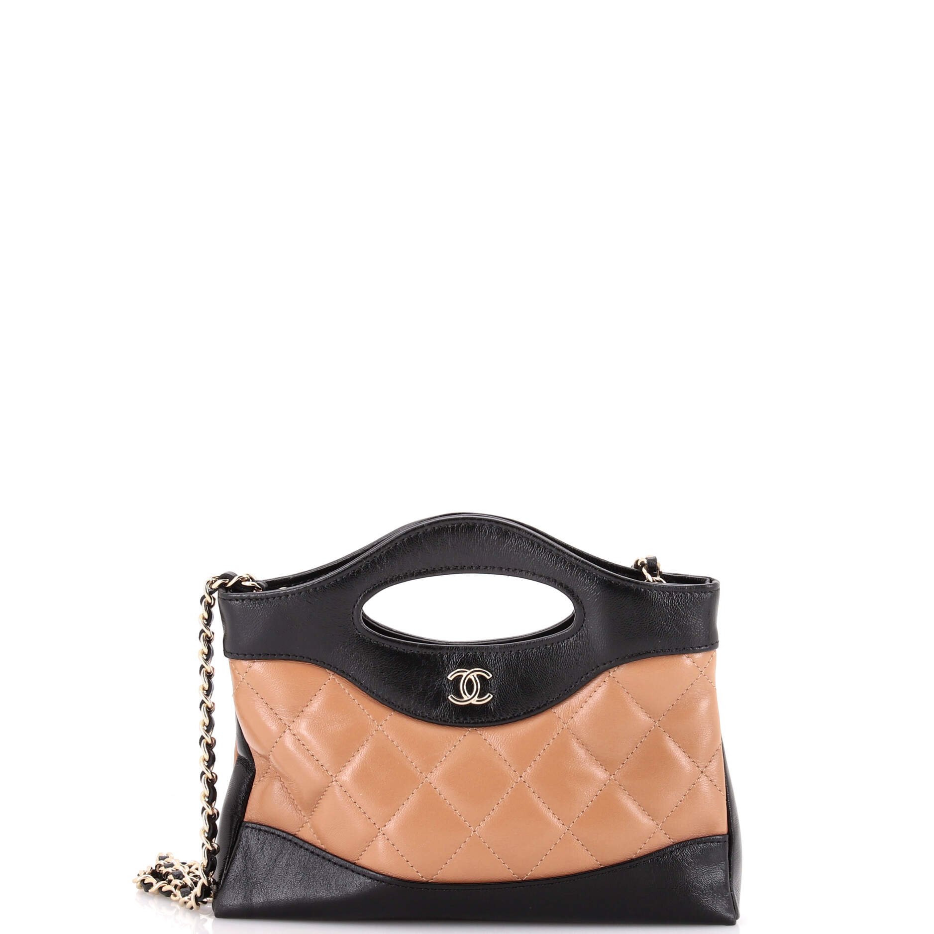 Chanel 31 Shopping Bag Clutch with Chain Quilted Lambskin Small
