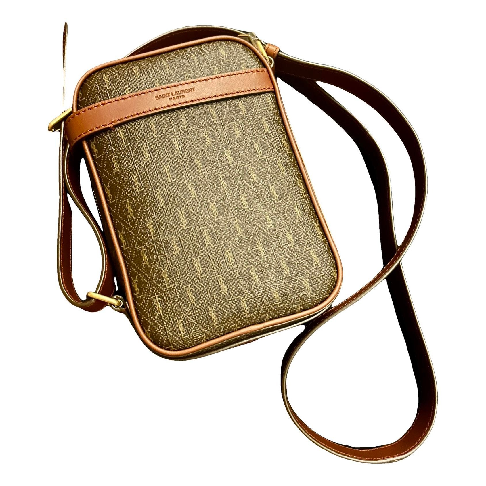 Leather clutch bag