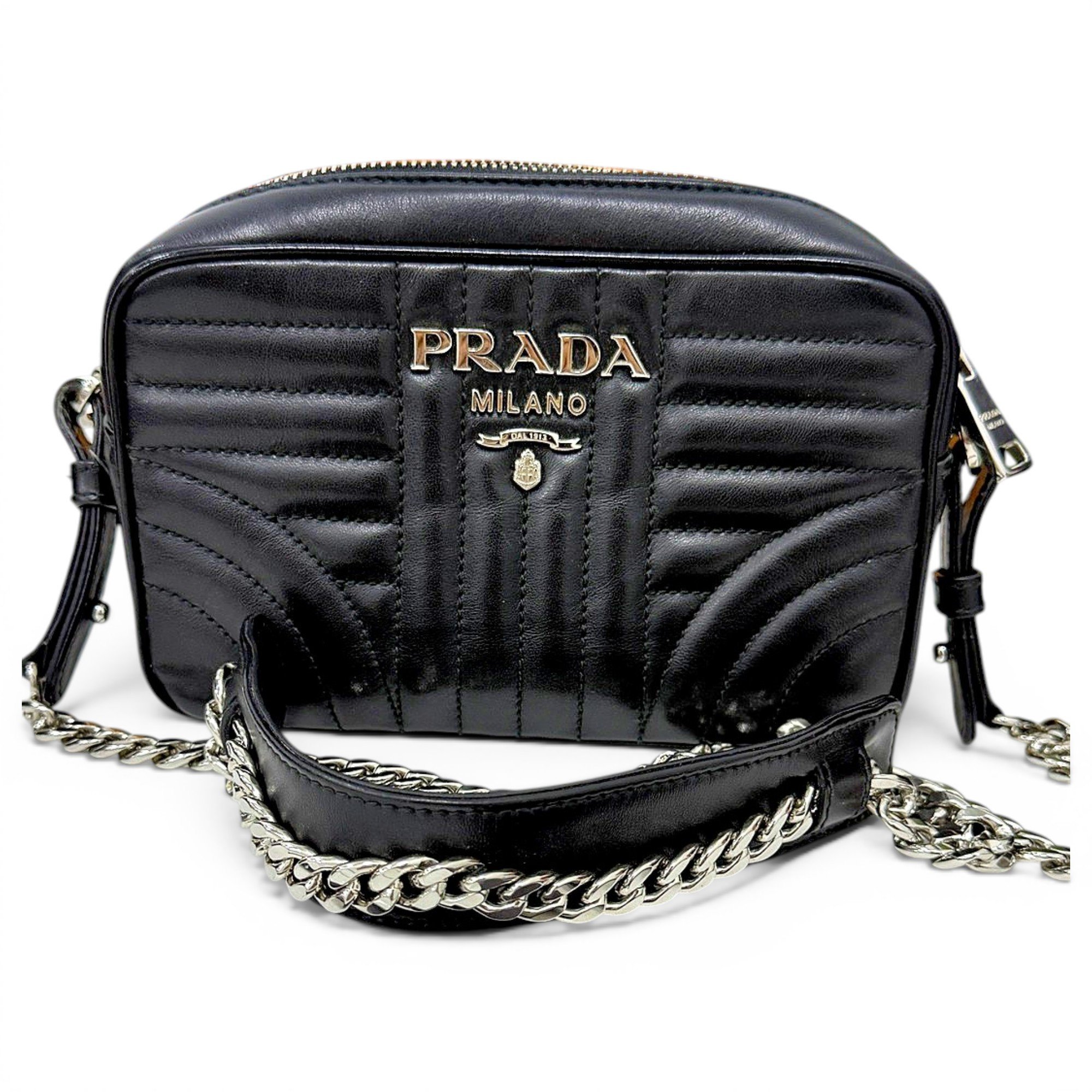 Diagramme leather crossbody bag