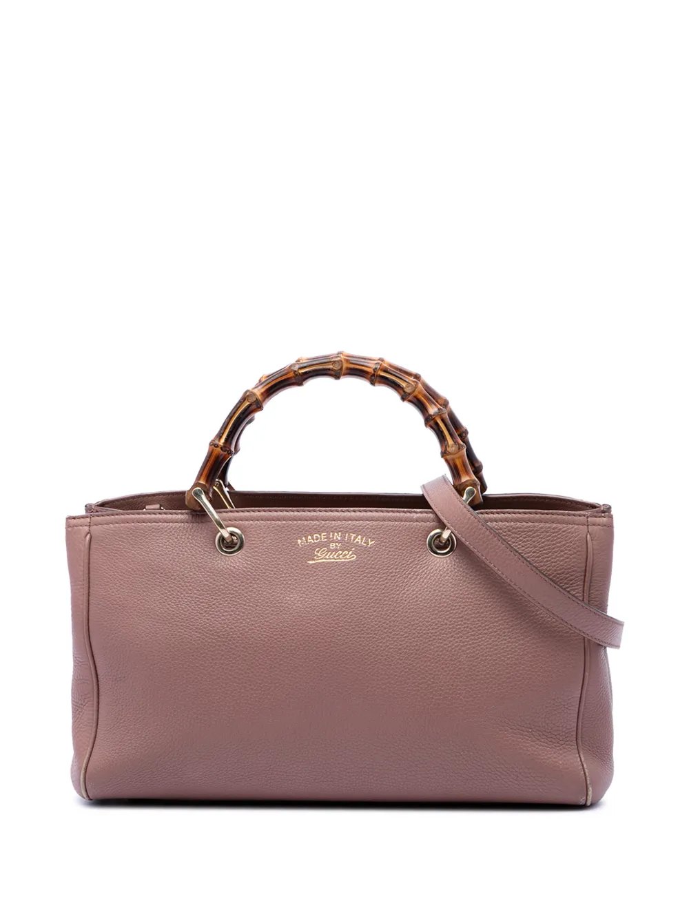 2016-2026 Medium Calfskin Bamboo Shopper satchel