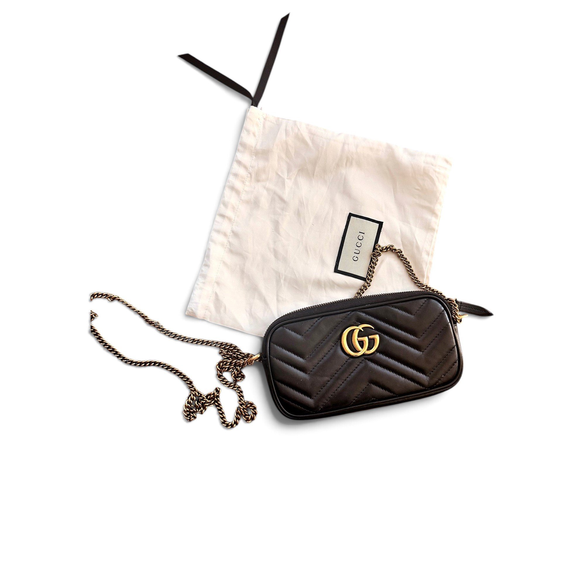 Marmont leather clutch bag