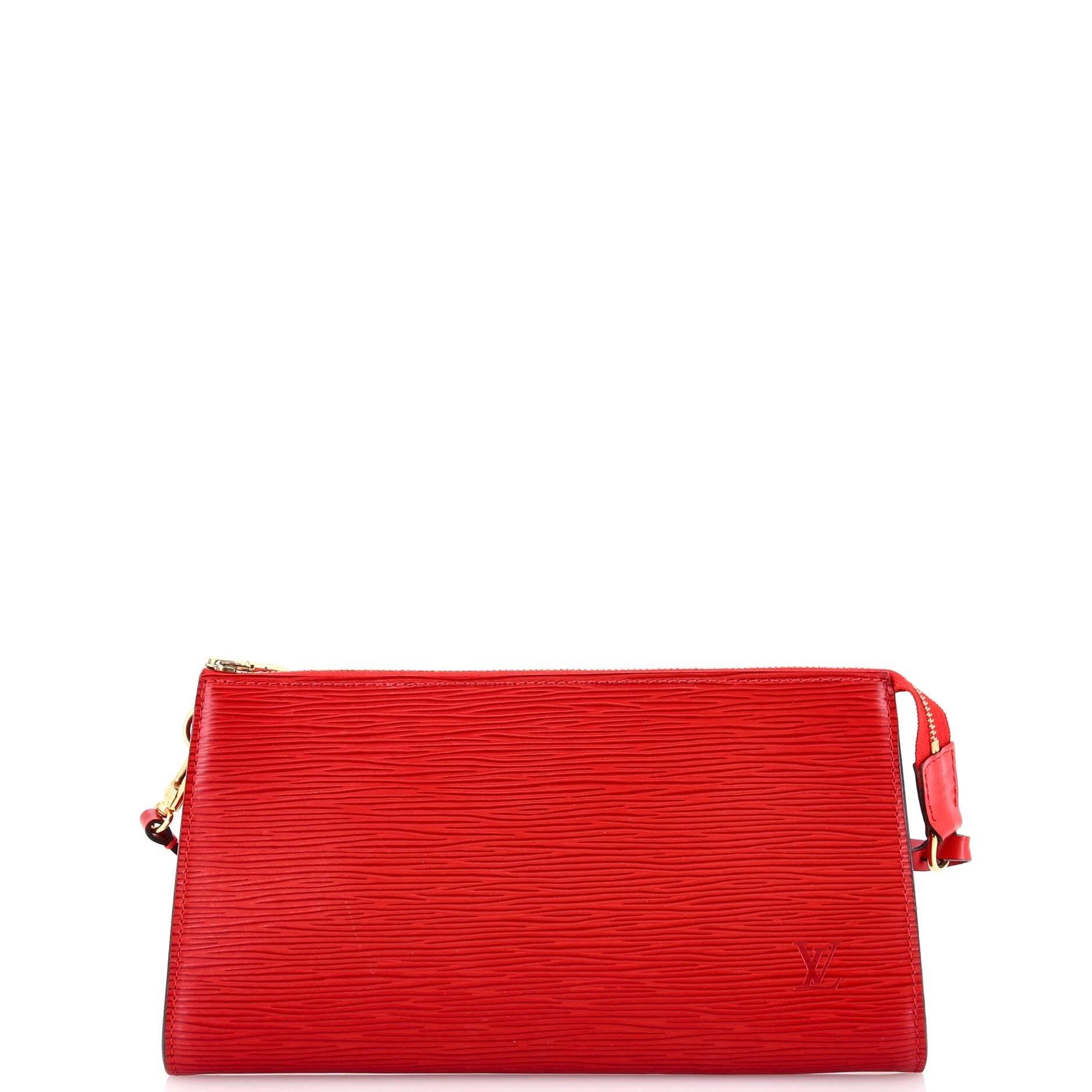 Leather clutch bag