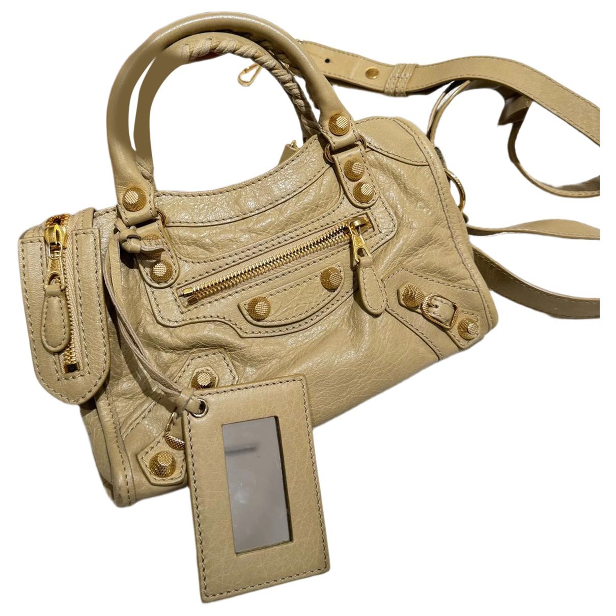 City leather crossbody bag