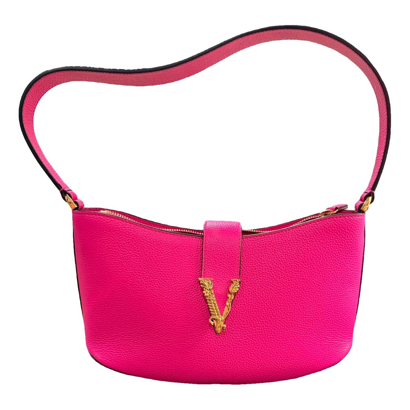 Versace Virtus leather handbag