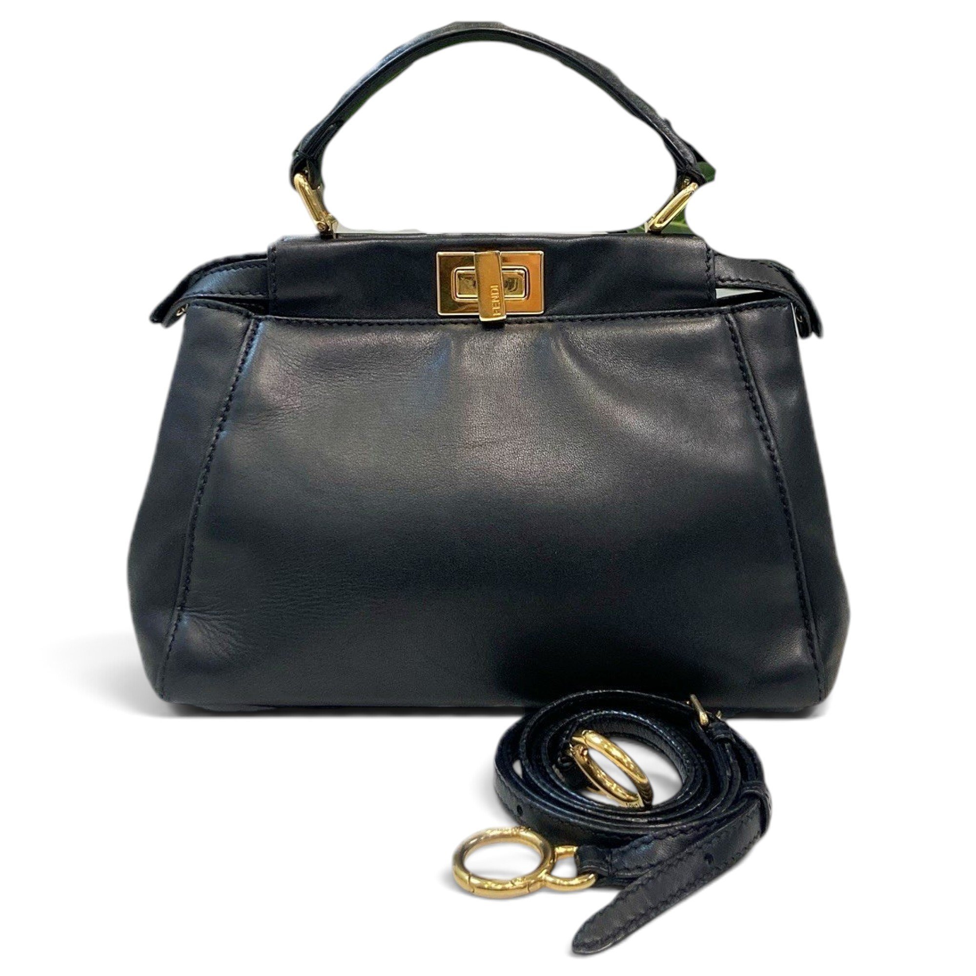 Peekaboo leather handbag