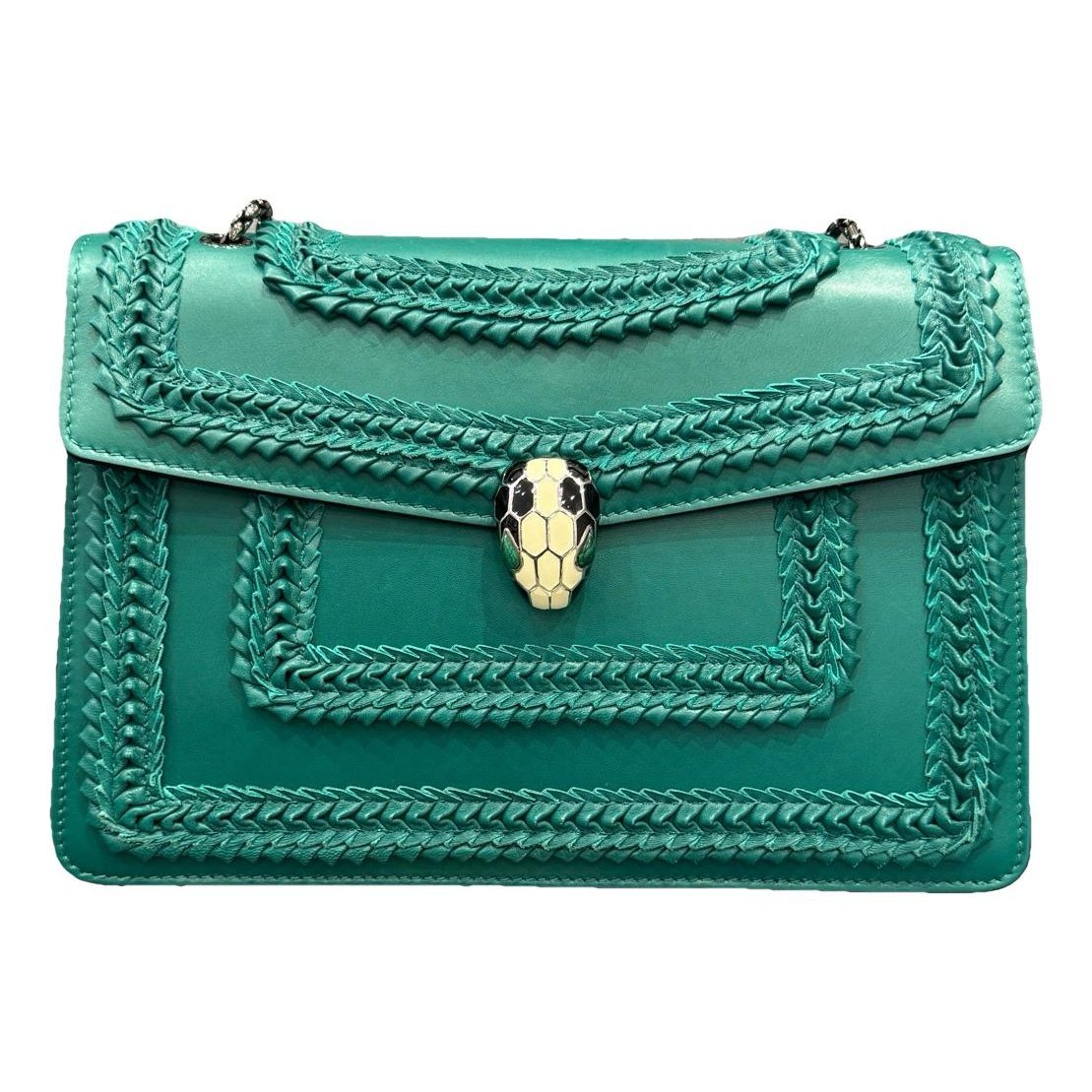 Serpenti leather handbag
