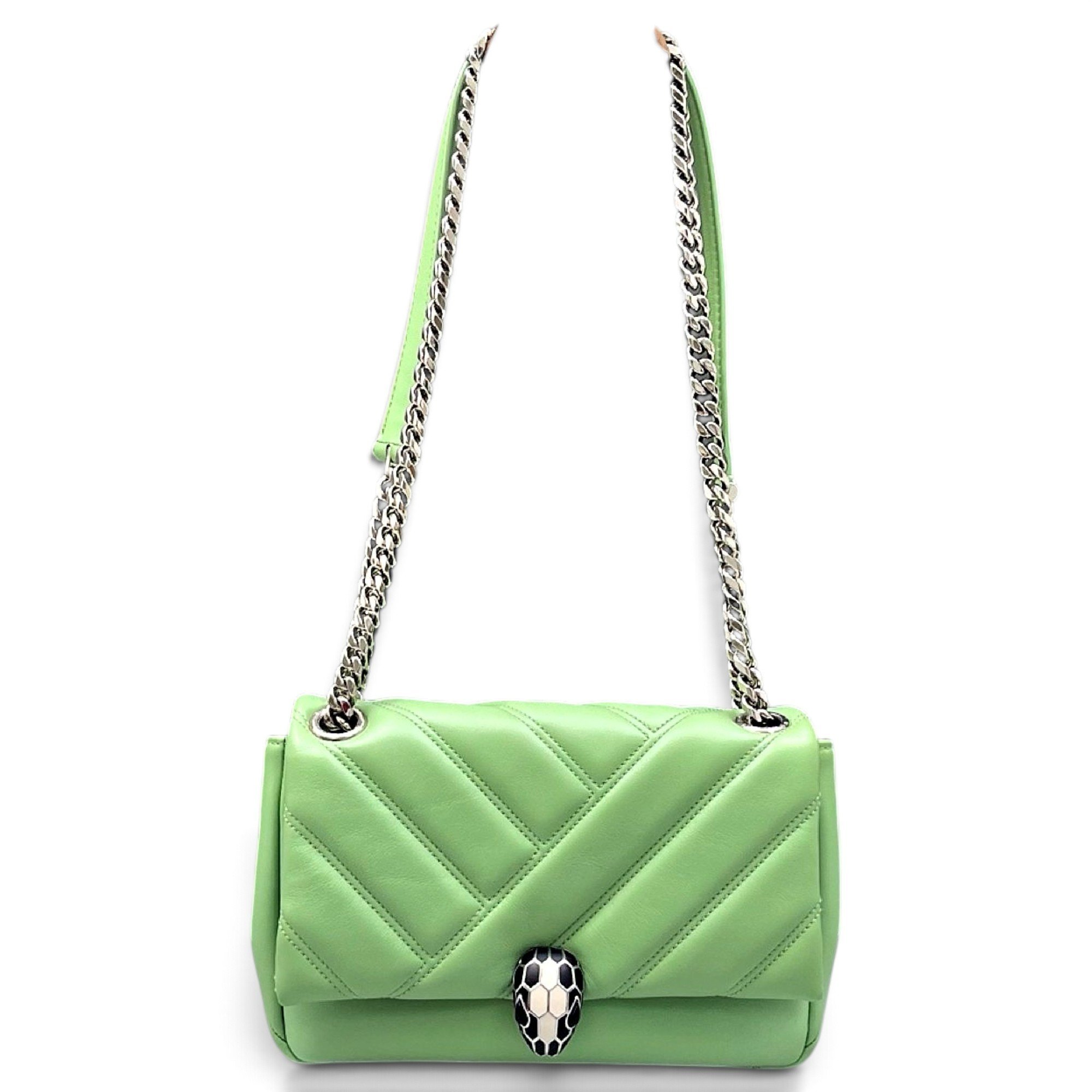 Serpenti leather handbag