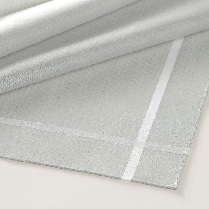 Gris Clair Jacquard d'H Handkerchief