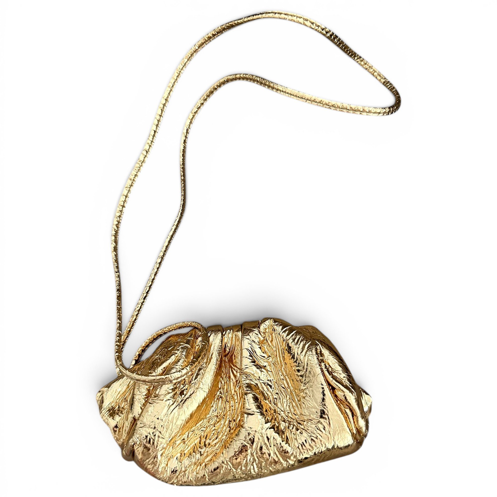 Pouch leather clutch bag
