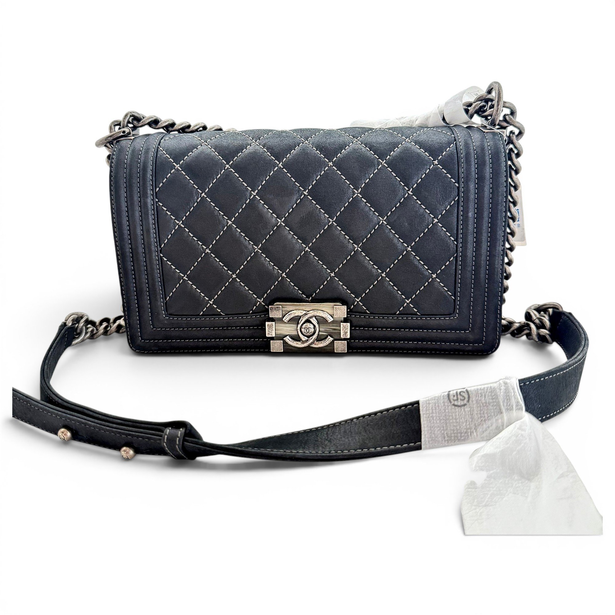 Boy leather crossbody bag