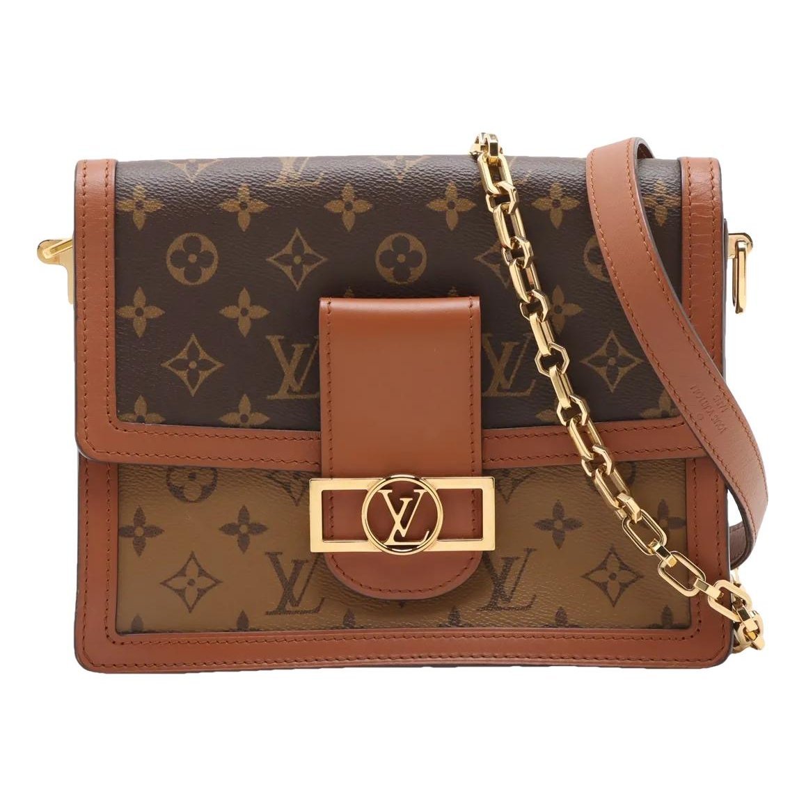 Dauphine leather handbag