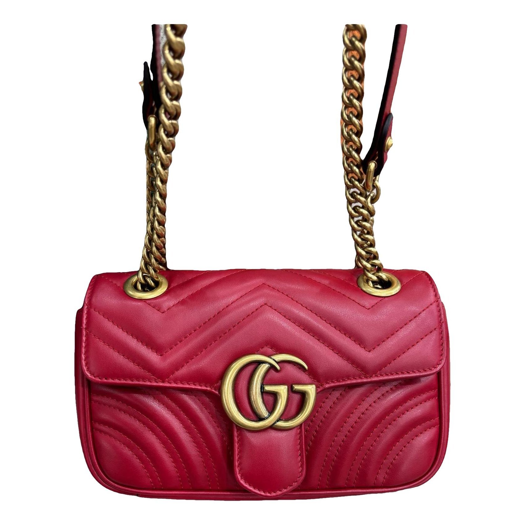 GG Marmont Flap leather crossbody bag