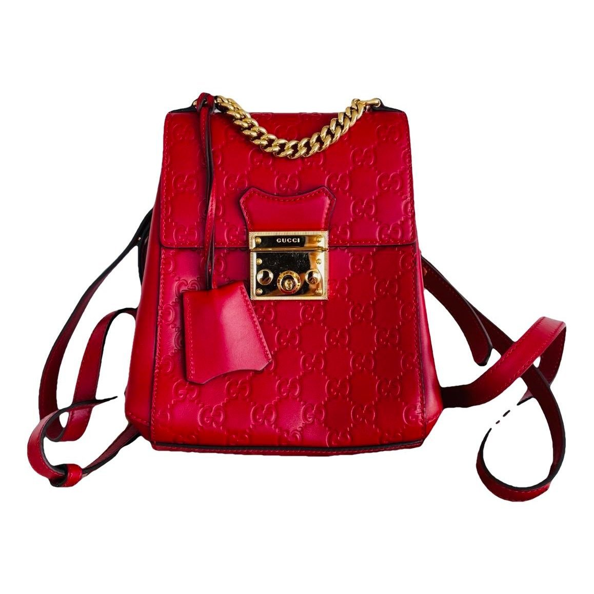 Leather backpack