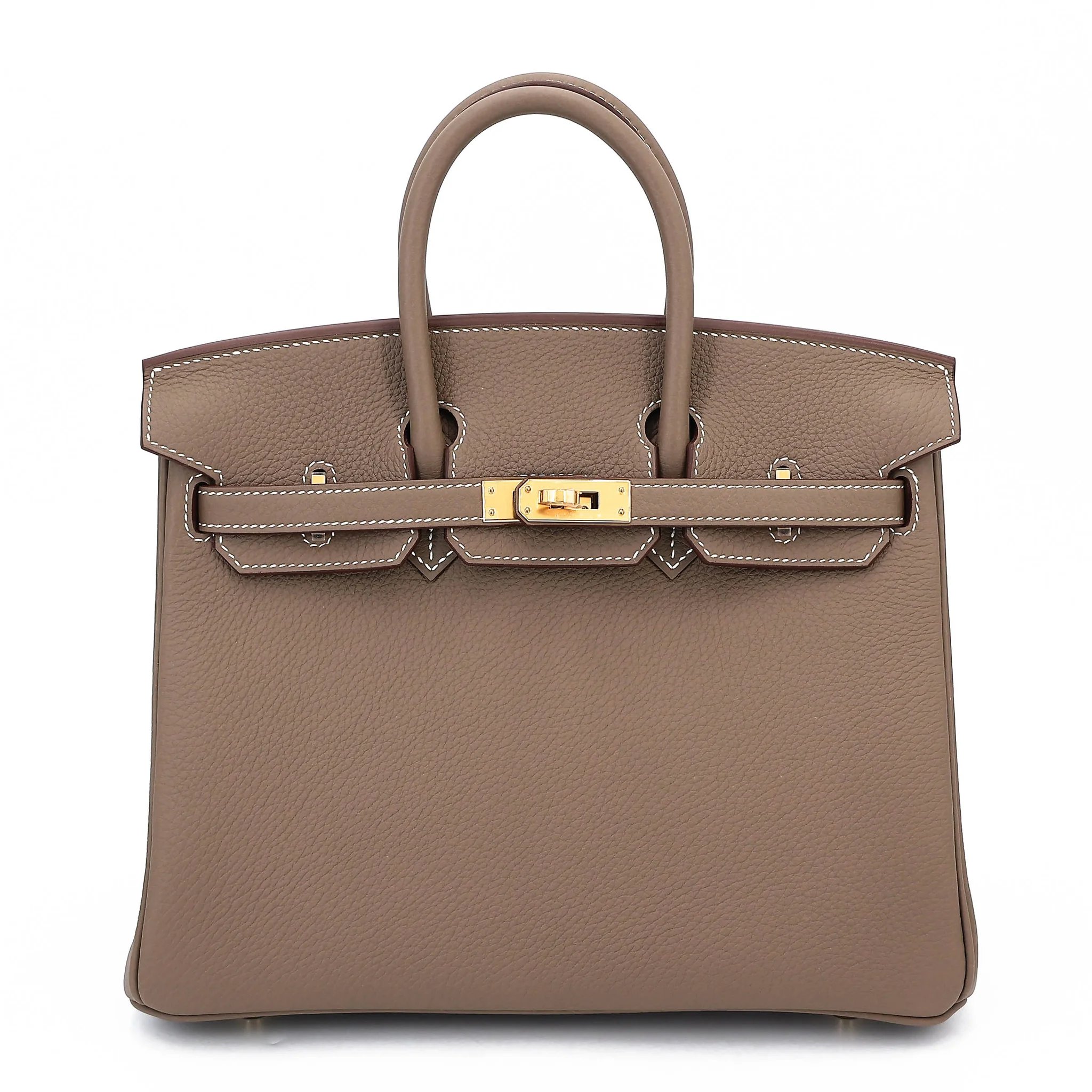 Brand New ( Rank N ) HERMÈS Birkin 25 Etoupe (18) Togo Gold hardware G (2026)