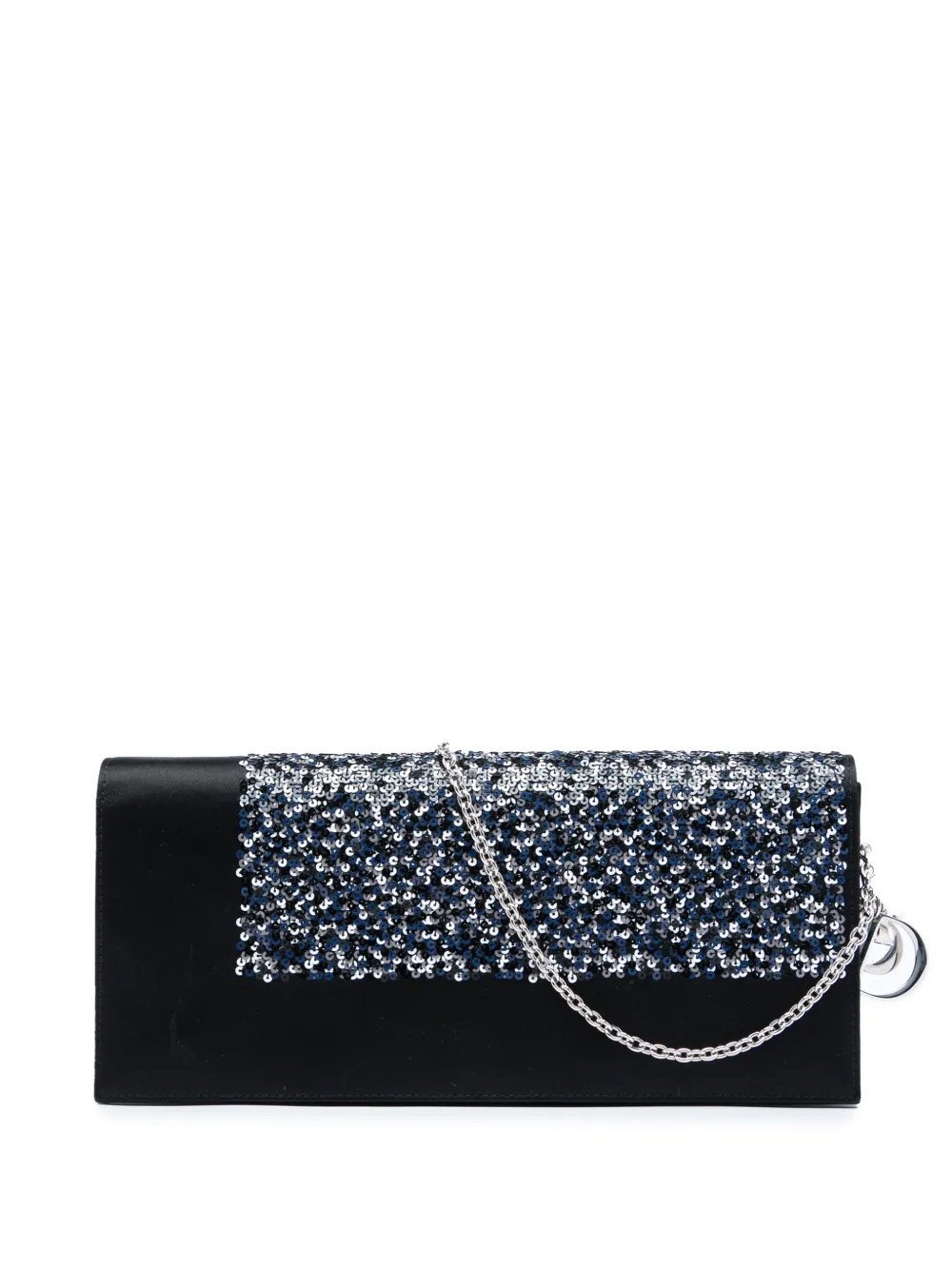 2008-2010 Satin Sequin Clutch with Chain crossbody bag
