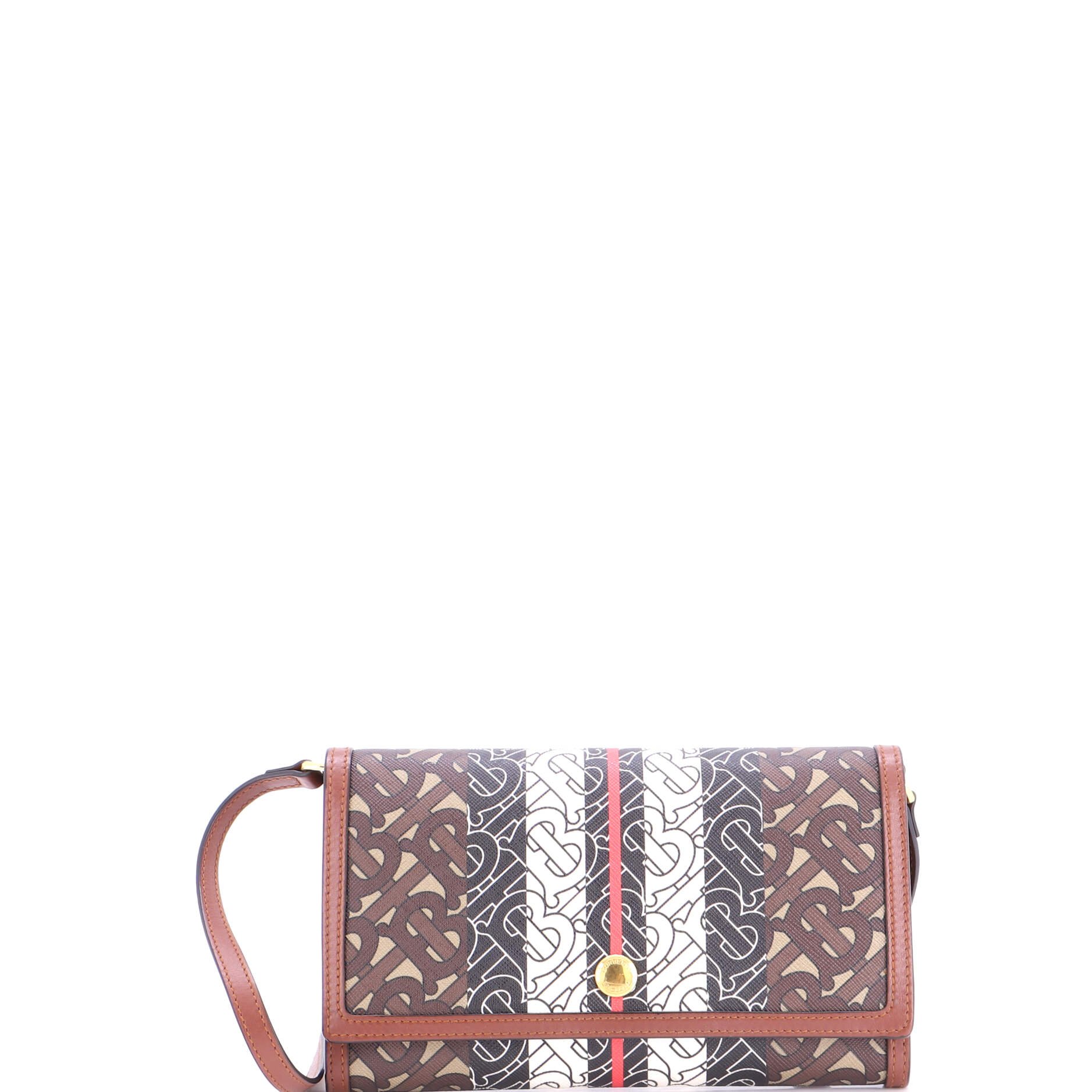 TB Flap Bag Monogram E-Canvas Small