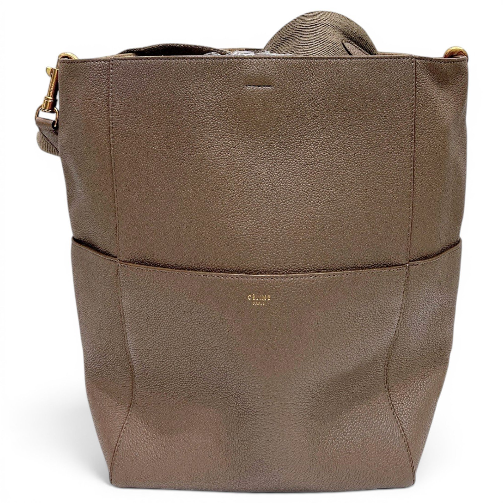 Seau Sangle leather handbag