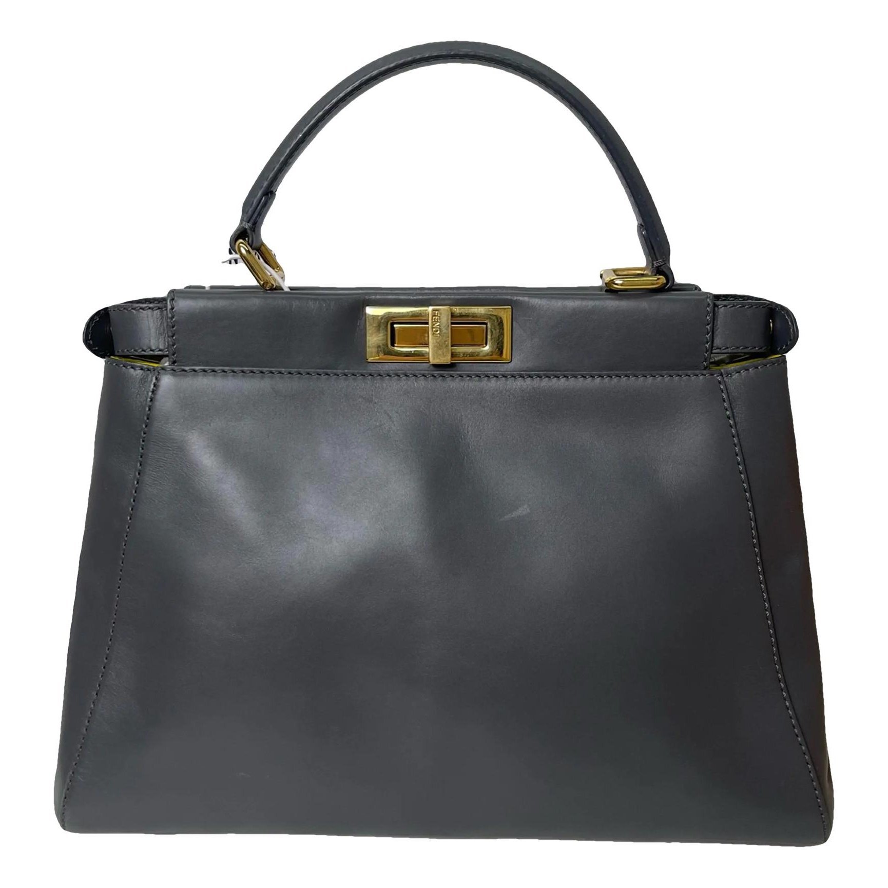 Peekaboo leather handbag