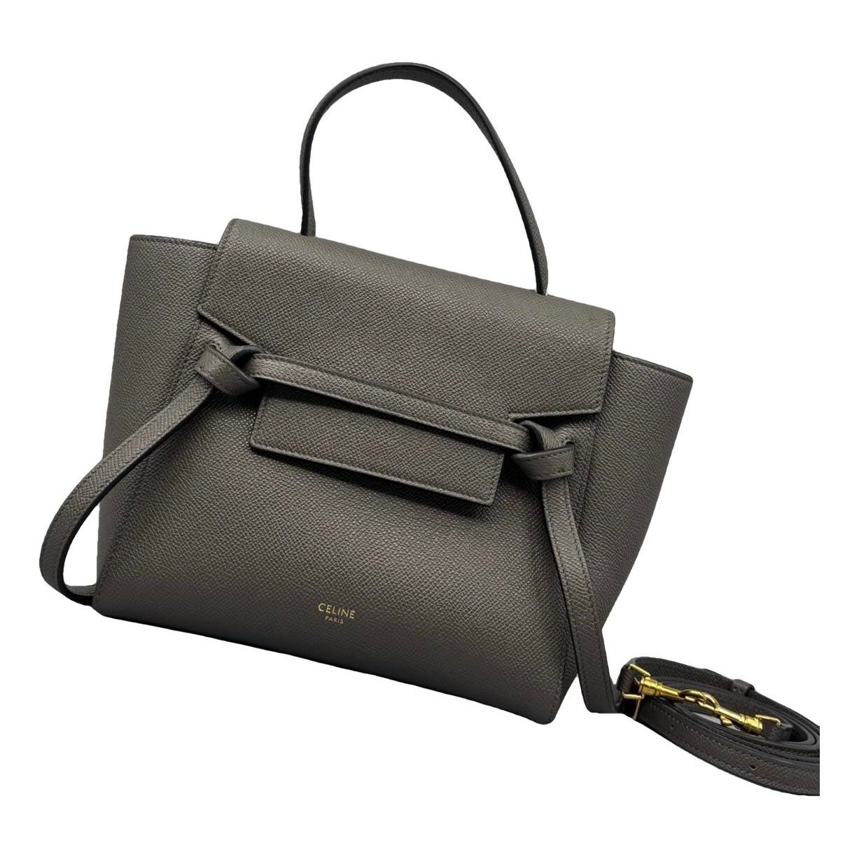 Belt leather handbag