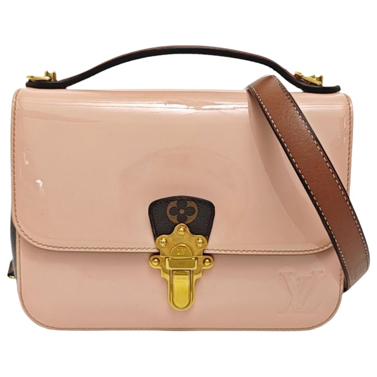 Patent leather handbag